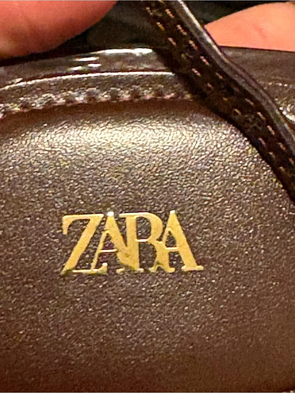 Zara Dark Wine colored Pointed Ankle-Strap Heels